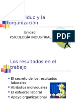 Planeacion Psicologica / Individuo y Organizacion
