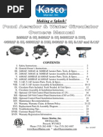 Download 884740 Aerator Circulator Owners Manual Kasco by South Santee Aquaculture SN10901168 doc pdf