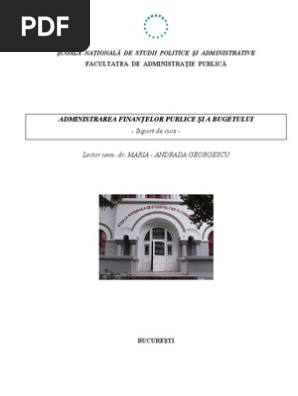 Administrarea Finantelor Publice An Ii Fap Snspa