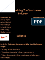 Nike Globalizing The Sportswear Industry: Presented To