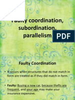 Lesson3C - Faulty Coordination, Subordination, Parallelism