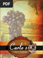 Download Carlos Restaurant Menu by Carlo ItalianRestaurant SN109032980 doc pdf