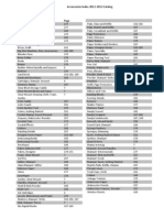 Accessories Index 2012-2013 Catalog 