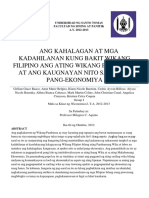 Ang Kahalagan at Mga Kadahilanan Kung Bakit Wikang Filipino Ang Wikang Pambansa at Ang Kaugnayan Nito Sa Unlad Pang-Ekonomiya