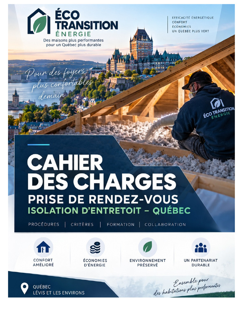 Cahier des Charges isolation Quebec.pdf | PDF | Isolation thermique ...