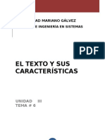 13 Sept. Tema 6 El Texto y Sus Caracteristicas