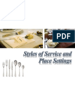 Styles of Place Settings