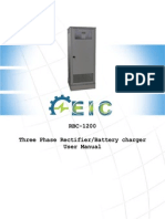 RBC-1200 Three Phase Rectifier/Battery Charger User Manual