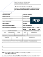 SOPPB Form 2010-01 (Application For Key Position)