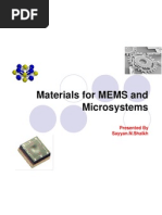 Materials For MEMS and Microsystems - by Sayyan