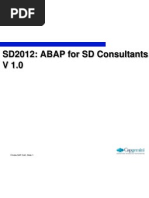 ABAP For SD Consultatnt