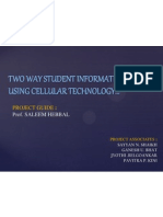 Two Way Student Information Management System Using Cellular Technology