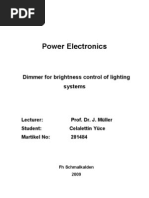 Power Electronic Dimmer