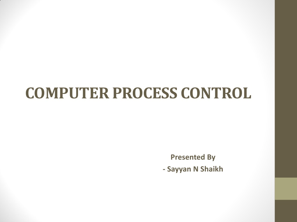 Computer Process Control | PDF | Control System | Input/Output