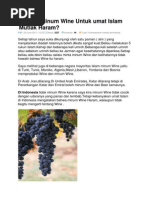 Download Budaya Minum Wine Untuk Umat Islam Mutlak Haram by -Hinata Caiianx Nara- SN109072182 doc pdf