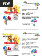 Contoh Kartu Ucapan Aqiqah Bayi Pada Berkat (Kotak Nasi)