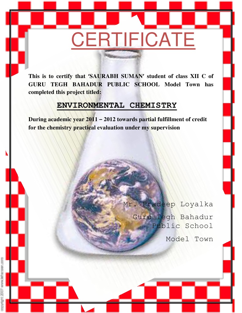 Final Chemistry Project Water PDF Water Pollution Soil