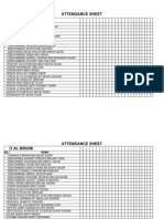 Attendance Sheet f3 2011