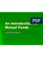 An Introduction To Mutual Funds: Powerpoint Notes