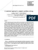 A Statistical Approach To Adaptive Problem Solving: Artificial Intelligence