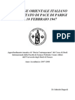 Il Trattato Di Pace Del 10 Febbraio 1947 e Il Confine Orientale