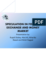 Speculation in Foreign Exchange and Money Market