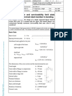 ExampleDesign and Serviceability Limit State Check of Acold-Formed Steel Member in Bending