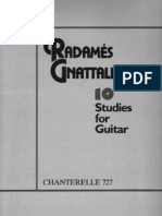 GNATTALI, Radames - 10 Studies for Guitar