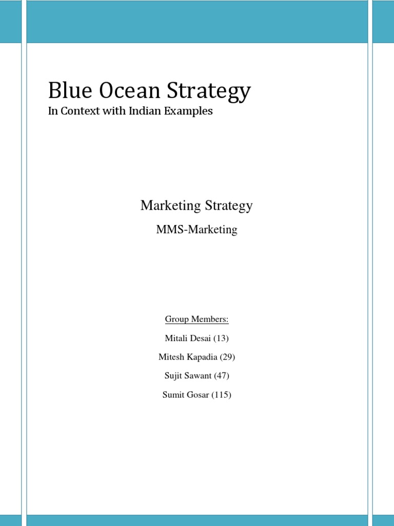 blue ocean strategy examples