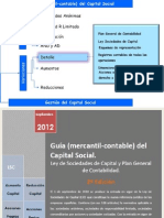 Guía (Mercantil-Contable) Del Capital Social. Edición Septiembre 2012