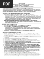 Resume Project Manager