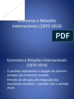 Economia e Relações Internacionais (1870-1914)