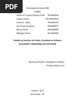 Qualidade e segurança de software