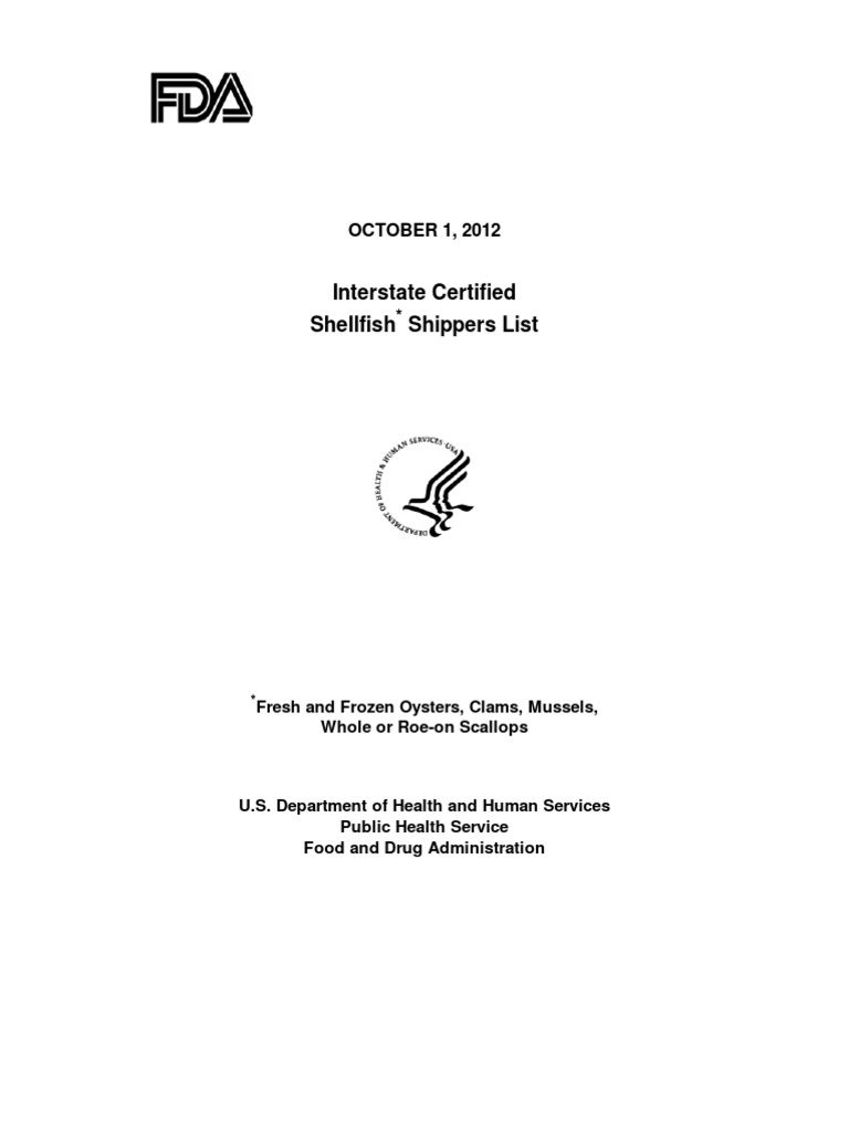 Final October 12 Icssl Pdf Seafood Shellfish