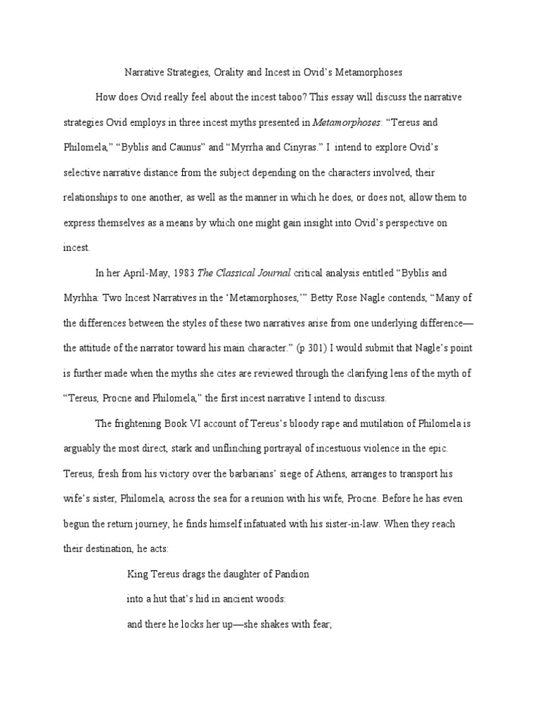 Ovid critical essays picture