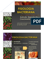 Nutrição, reprodução e crescimento bacteriano