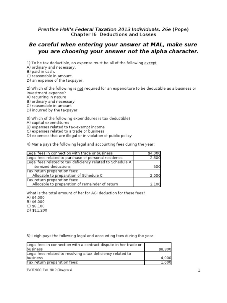 Tax Deductibility of Business Expenses | PDF | Expense | Tax Deduction