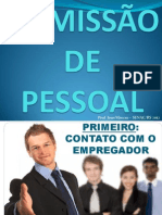 AULA 3 - ADMISSÃO DE PESSOAL - PROJETO SOLDADO CIDADÃO - PRONATEC