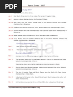 Download Sports Events in 2007 by Haja Peer Mohamed H SN10915579 doc pdf