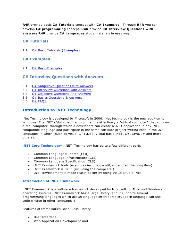 C# | PDF | C Sharp (Programming Language) | Class (Computer Programming)