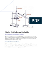 Alcohol Distillation and Its Origins