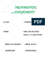 Environmental Management: Class: Fybms-B