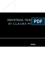 At C.L.A.I.M.S PVT LTD: Industrial Training