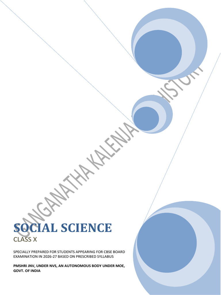 Notes - class 10 Social Science - 2026.pdf | PDF | Mahatma Gandhi | Diagram