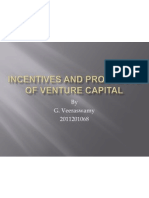 Incentives and Prospects of Venture Capital