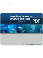 Chapter6 Organizing Resources, Structure and Systems