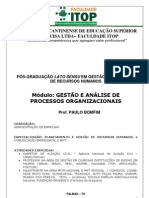 Apostila Gestão e Análise de Processos Organizacional