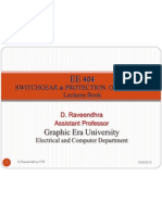 Graphic Era University: Switchgear & Protection. of Pwr. Sys. Lectures Book