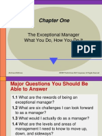 Chapter One: The Exceptional Manager What You Do, How You Do It
