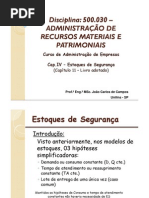 Cap.IV - Estoques de Segurança - Cap.11 Livro - 500030 [Valuno v2]